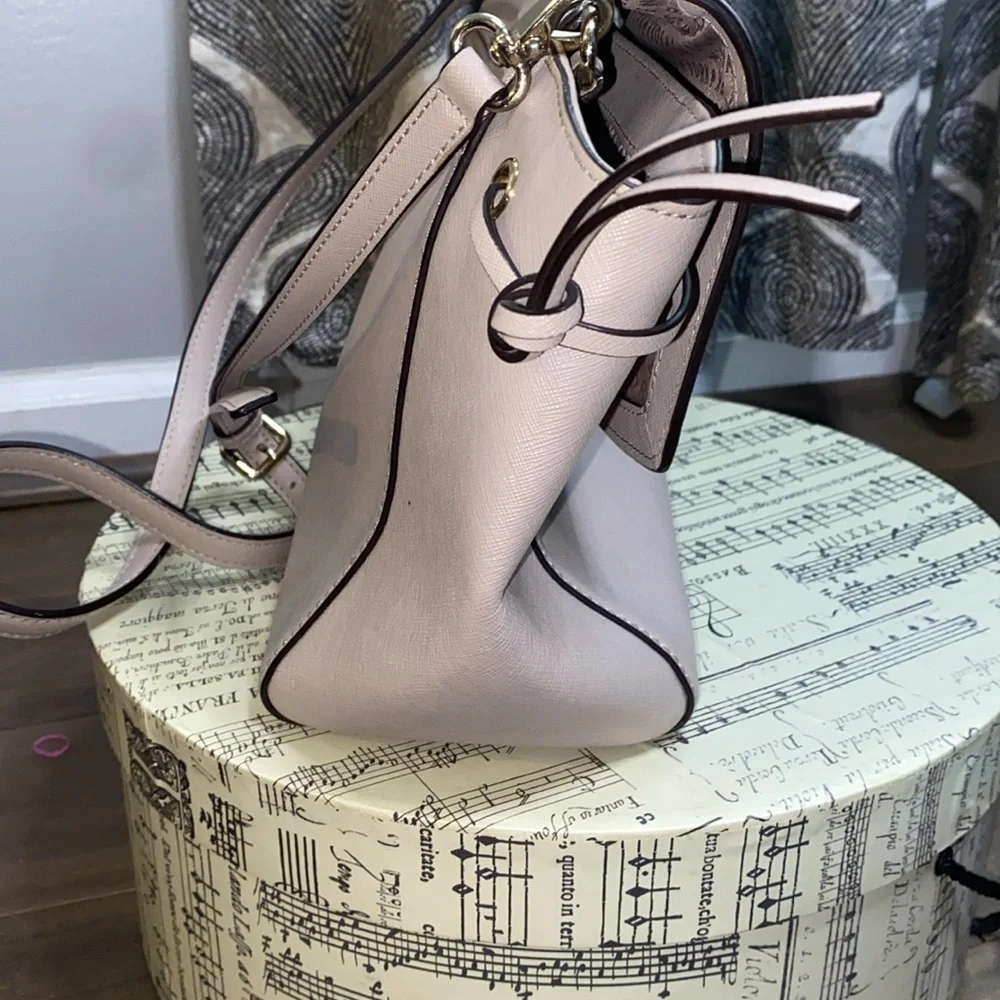 Kate Spade Pale Grey Top Handle Crossbody Purse - Picture 4 of 7